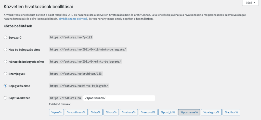 WordPress URL