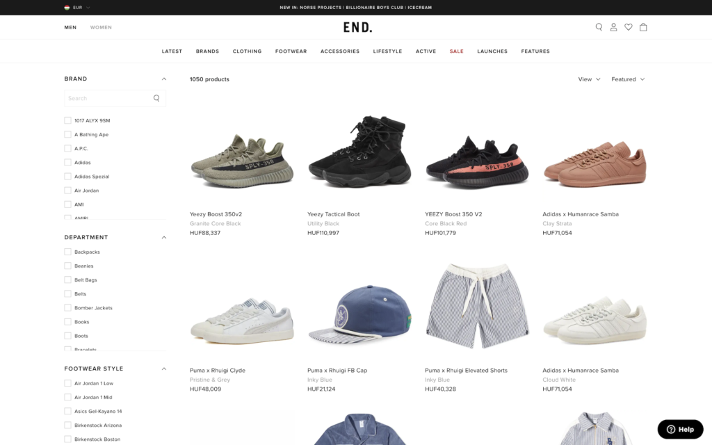 webshop gyűjtőoldal