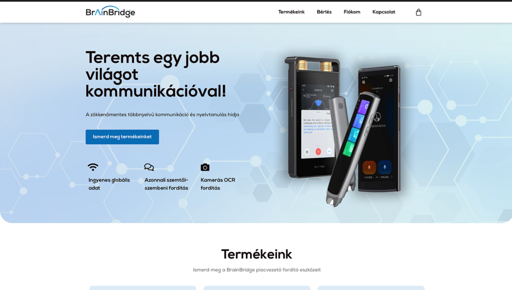 Brainbridge webáruház referencia