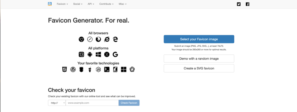 RealFaviconGenerator